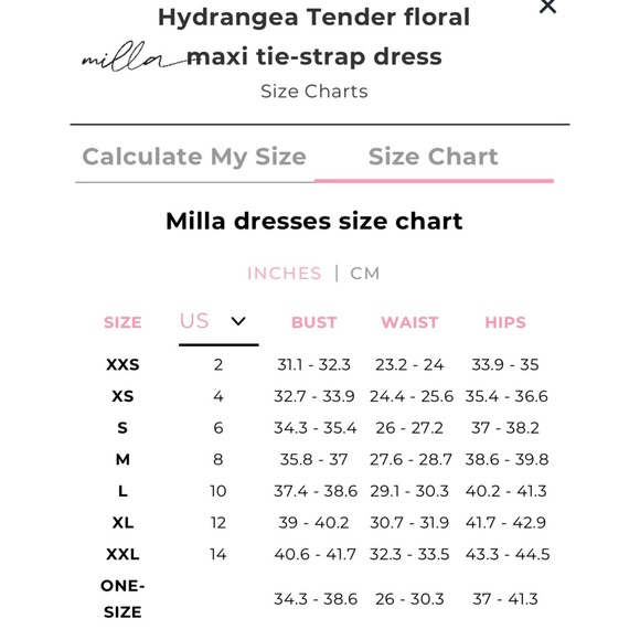 Hydrangea Tender floral maxi tie-strap dress - Picture 15 of 15